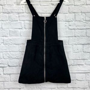 H&M Divided Suede zip up Overall Skirt size 4